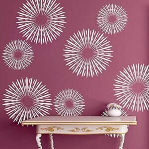 Designer Reusable Wall Stencil for Wall Decor Wall Stencil Stencil (Pack of 1, Design)