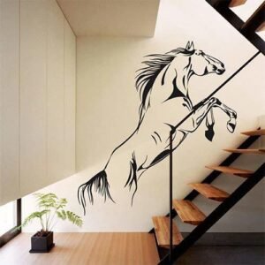 Beautiful Magical Horse Design Reusable Wall Stencil (50 inch x 55 inch) Wall Decor_116 Magical Horse Stencil  (Pack of 1, Magical Horse)