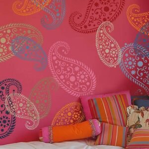 Designer Wall Stencil Reusable Wall Painting Stencil for Home / Office Decoration