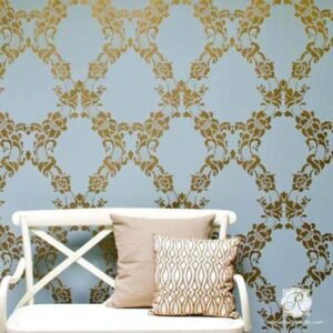 Designer Wall Stencil Reusable Wall Painting Stencil for Home / Office Decoration
