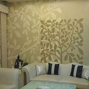 Designer Wall Stencil Reusable Wall Painting Stencil for Home / Office Decoration